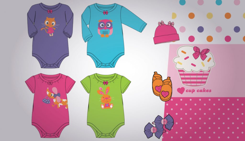  Children Privet label collection for basic babies wear - 100% cotton